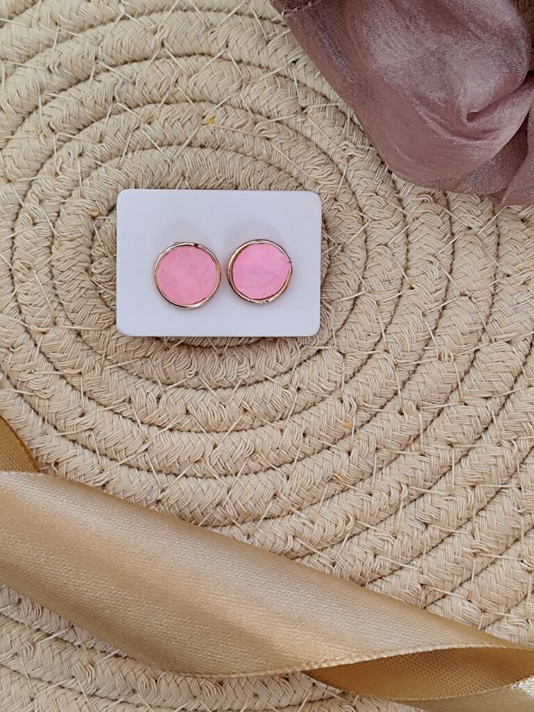 Topitos técnica asiática rosado pastel tejidos a mano Gise Artejoya