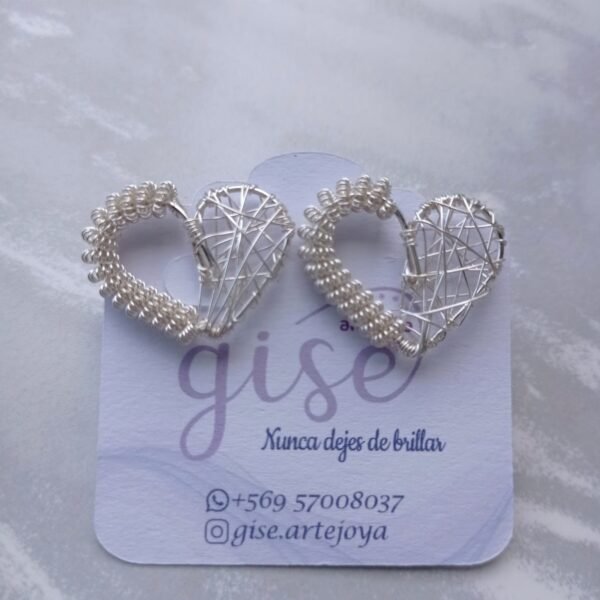 Aros corazones maxi en coiling